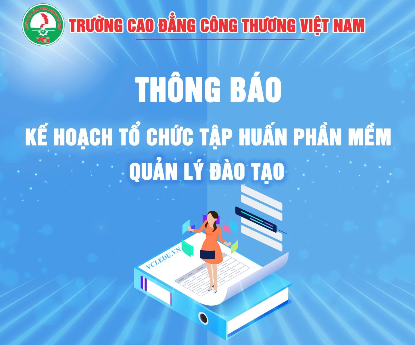 THÔNG BÁO TẬP HUẤN PHẦN MỀM QUẢN LÝ ĐÀO TẠO