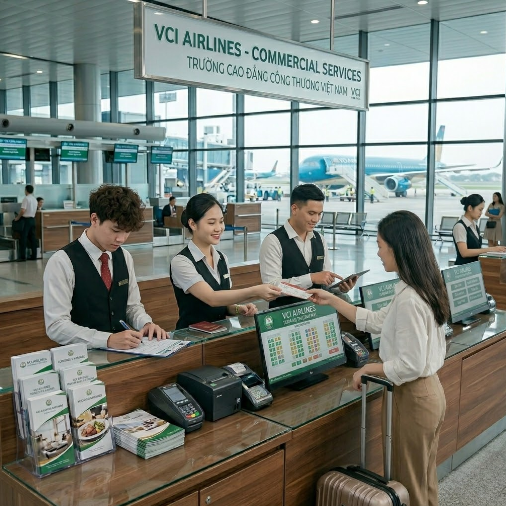 Học ngành Dịch vụ thương mại hàng không có dễ xin việc không?